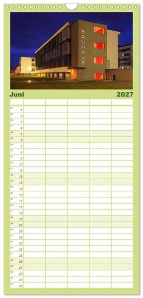 Produktbild: Familienplaner 2027 - Dessau mit 5 Spalten (Wandkalender, 21 x 45 cm) CALVENDO