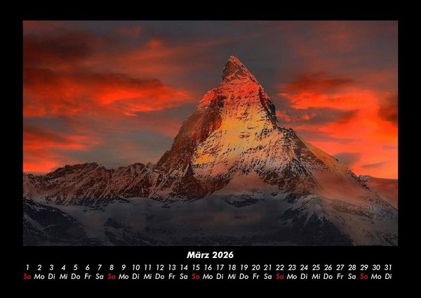 Produktbild: Bergige Welten 2026 Fotokalender DIN A3