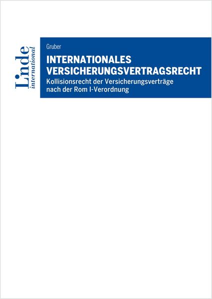 Produktbild: Internationales Versicherungsvertragsrecht