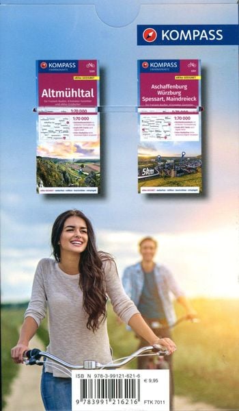 Produktbild: KOMPASS Fahrrad-Tourenkarte Altmühltalradweg 1:50.000