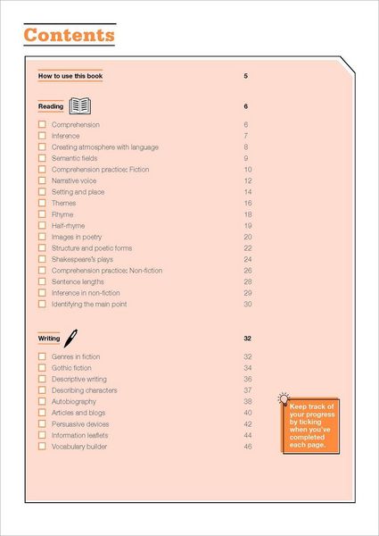 Produktbild: KS3 Year 8 English Targeted Practice Workbook with answers.