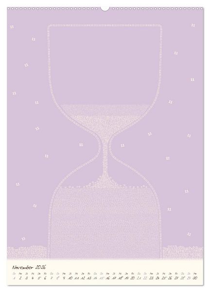 Produktbild: Zahlen rieseln durch das Jahr ... (Wandkalender 2026 DIN A2 hoch), CALVENDO Monatskalender