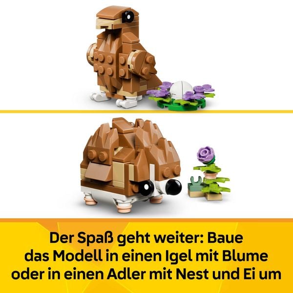 Produktbild: LEGO Creator 3-in-1-Set 31376 Niedlicher Hamster mit Blume, Spielzeug