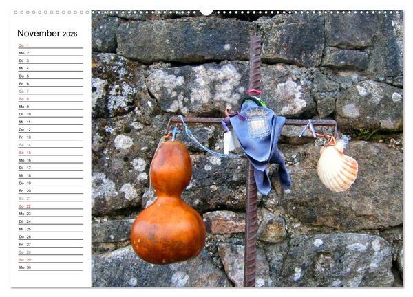 Produktbild: Camino Portugues - Jakobsweg (hochwertiger Premium Wandkalender 2026 DIN A2 quer), Kunstdruck in Hochglanz