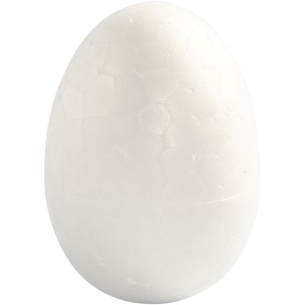 Produktbild: Creativ Company Styropor-Eier, H 4,8 cm, Wei&szlig;, 10 Stk