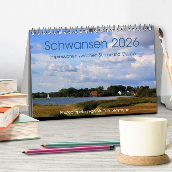 Produktbild: Schwansen 2026. Impressionen zwischen Schlei und Ostsee (Tischkalender 2026 DIN A5 quer), CALVENDO Monatskalender