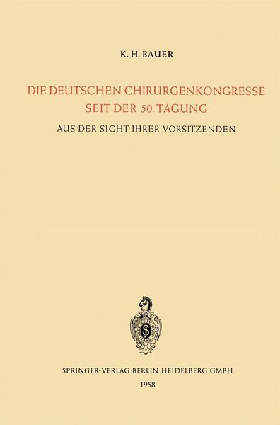 Produktbild: Die Deutschen Chirurgenkongresse Seit der 50. Tagung