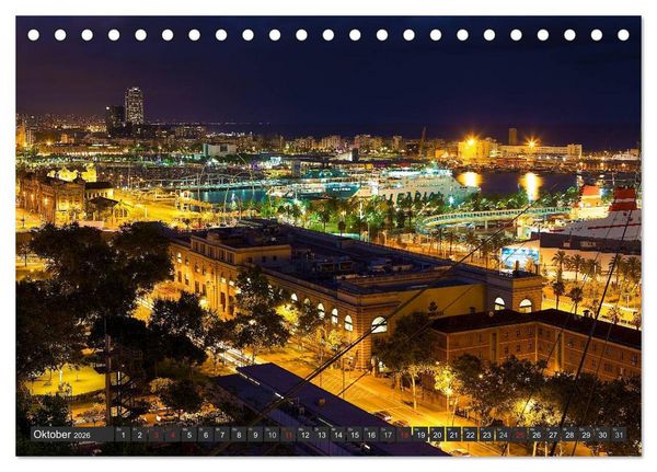 Produktbild: Metropole Barcelona (Tischkalender 2026 DIN A5 quer), CALVENDO Monatskalender