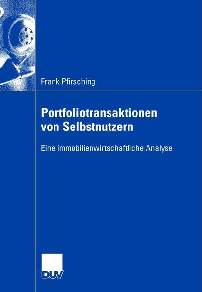Produktbild: Portfoliotransaktionen von Selbstnutzern