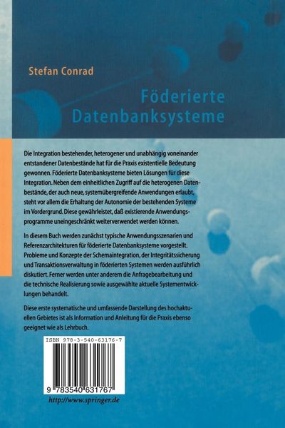Produktbild: F&ouml;derierte Datenbanksysteme