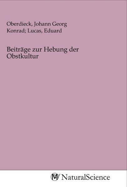 Produktbild: Beitr&auml;ge zur Hebung der Obstkultur
