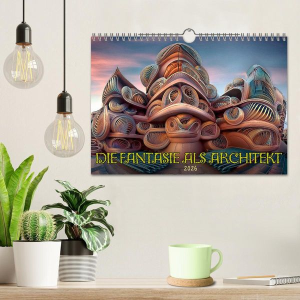 Produktbild: Die Fantasie als Architekt (Wandkalender 2026 DIN A4 quer), CALVENDO Monatskalender