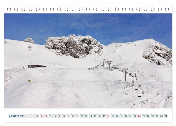Produktbild: Oberstdorf. Atemberaubende Ansichten aus den Allg&auml;uer Alpen (Tischkalender 2026 DIN A5 quer), CALVENDO Monatskalender