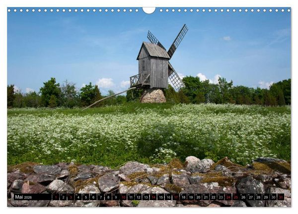 Produktbild: Windm&uuml;hlen in Europa (Wandkalender 2026 DIN A3 quer), CALVENDO Monatskalender