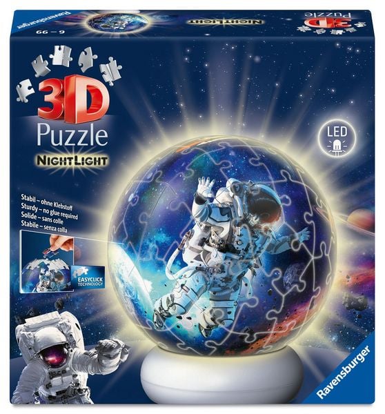 Produktbild: 3D Puzzle-Ball Nachtlicht Astronauten