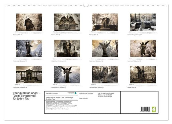 Produktbild: your guardian angel - Dein Schutzengel f&uuml;r jeden Tag (Wandkalender 2026 DIN A2 quer), CALVENDO Monatskalender