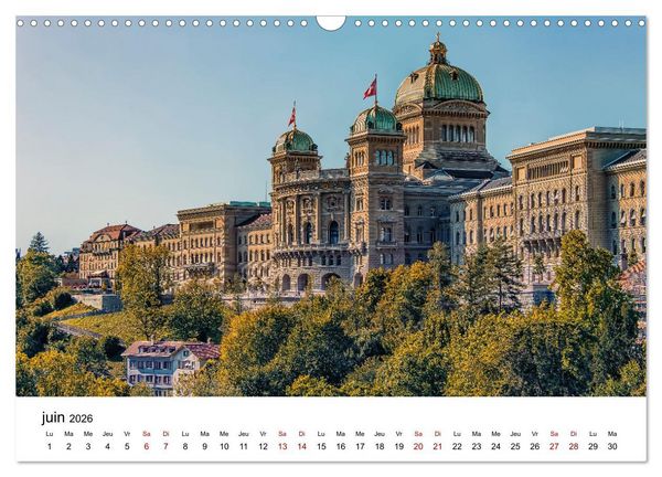 Produktbild: Visite de la Suisse (Calendrier mural 2026 DIN A3 vertical), CALVENDO calendrier mensuel