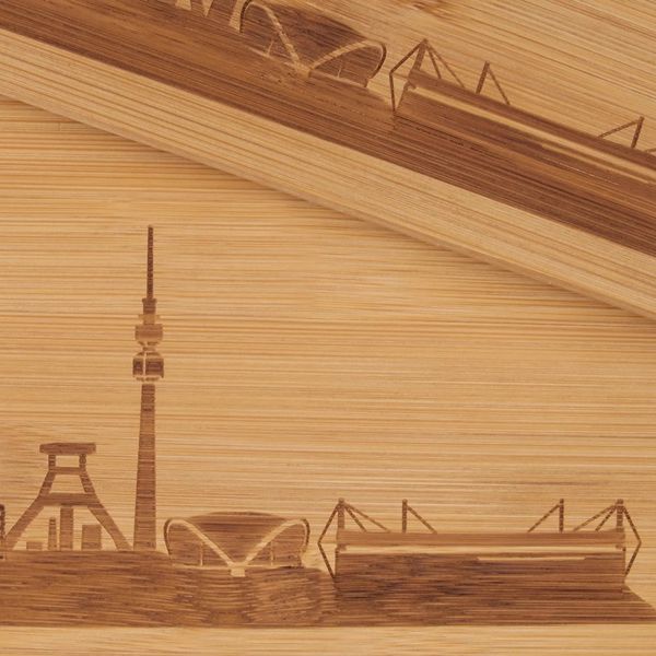 Produktbild: BVB Borussia Dortmund - Fr&uuml;hst&uuml;cksbrettchen aus Holz, 2er Set