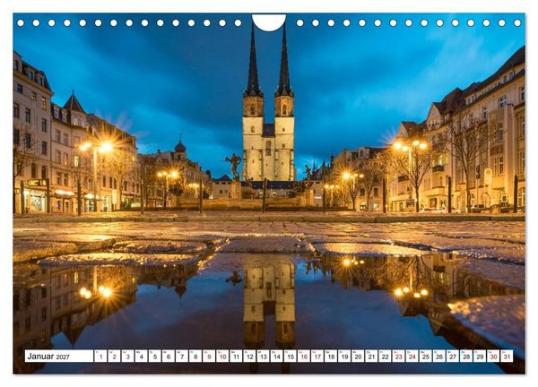 Produktbild: Halle-Saale - Meine Stadt im Spiegel (Wandkalender 2027 DIN A4 quer), CALVENDO Monatskalender