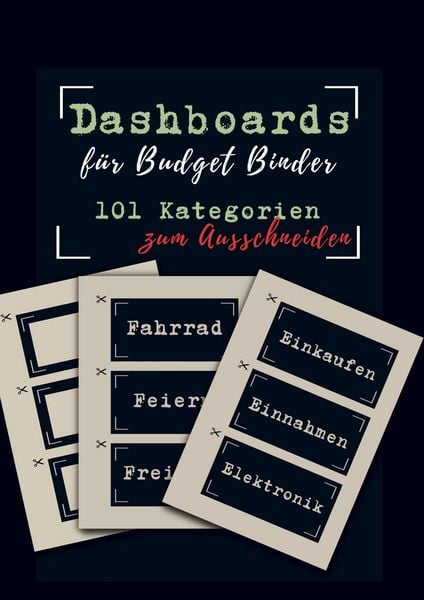Dashboards für Budget Binder A6, Taschenbuch von Vera Meister, Bookmundo, 9789403879154