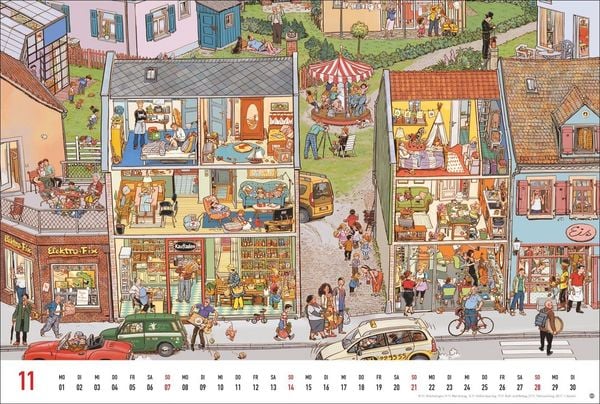 Produktbild: G&ouml;bel & Knorr Wimmelbilder Edition Kalender 2027
