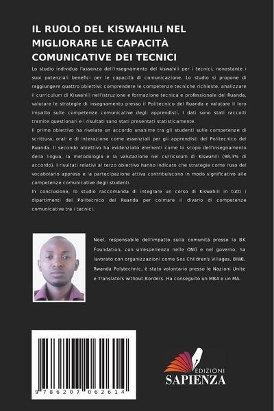 Produktbild: IL RUOLO DEL KISWAHILI NEL MIGLIORARE LE CAPACIT&Agrave; COMUNICATIVE DEI TECNICI