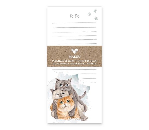 Produktbild: Notizblock Cat Buddies