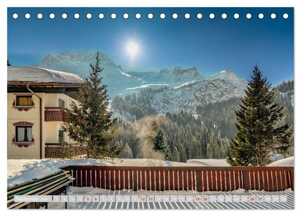 Produktbild: Arlberg - magic of winter (Tischkalender 2026 DIN A5 quer), CALVENDO Monatskalender