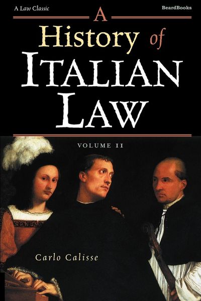 Produktbild: A History of Italian Law