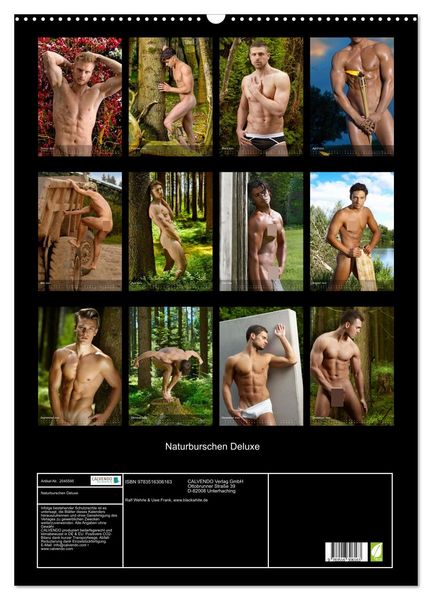 Produktbild: Naturburschen Deluxe (Wandkalender 2026 DIN A2 hoch), CALVENDO Monatskalender