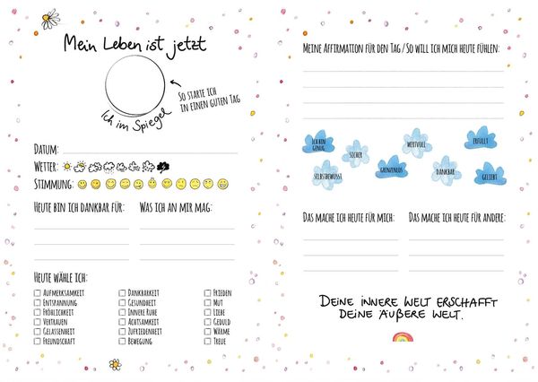 Produktbild: Gl&uuml;cklich, mutig, wunderbar &ndash; Dein fr&ouml;hliches Journal