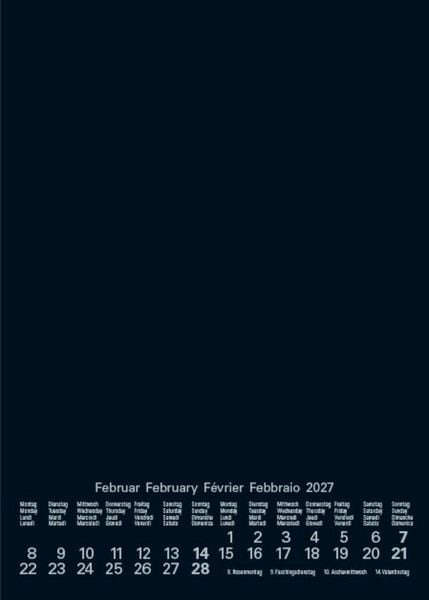 Produktbild: Foto-Malen-Basteln Bastelkalender A5 schwarz 2027