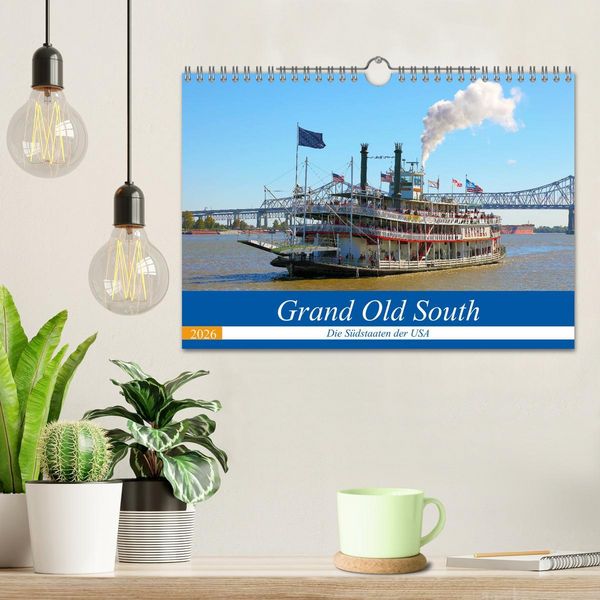 Produktbild: Grand Old South - Die S&uuml;dstaaten der USA (Wandkalender 2026 DIN A4 quer), CALVENDO Monatskalender