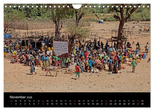 Produktbild: Landleben in &Auml;thiopien (Wandkalender 2026 DIN A4 quer), CALVENDO Monatskalender