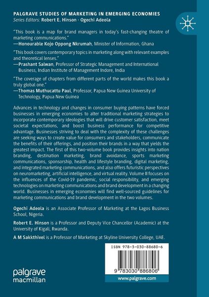 Produktbild: Marketing Communications and Brand Development in Emerging Economies Volume I