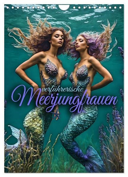 Produktbild: Verf&uuml;hrerische Meerjungfrauen (Wandkalender 2026 DIN A4 hoch), CALVENDO Monatskalender