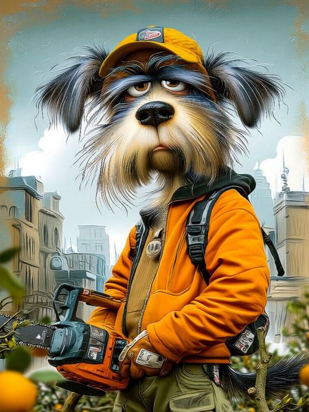 Produktbild: CALVENDO Puzzle Mit meiner Baums&auml;ge bin ich ein gefragter G&auml;rtner | 1000 Teile Lege-Gr&ouml;&szlig;e 64x48cm Foto-Puzzle f&uuml;r gl&uuml;ckliche Stunden