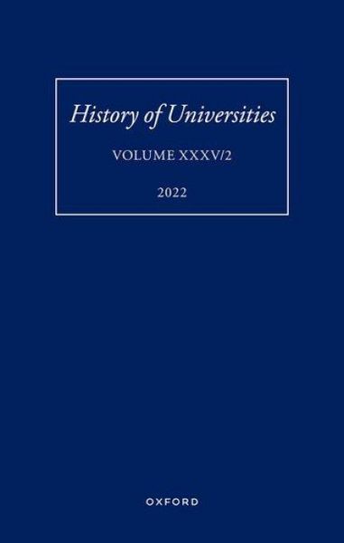 Produktbild: History of Universities: Volume XXXV / 2