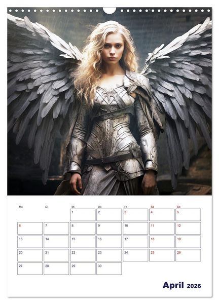 Produktbild: Die reine Sch&ouml;nheit der Engel (Wandkalender 2026 DIN A3 hoch), CALVENDO Monatskalender