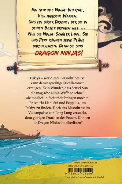 Produktbild: Dragon Ninjas, Band 2 - Der Drache des Feuers