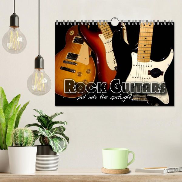 Produktbild: ROCK GUITARS put into the spotlight (Wall Calendar 2026 DIN A4 landscape), CALVENDO 12 Month Wall Calendar