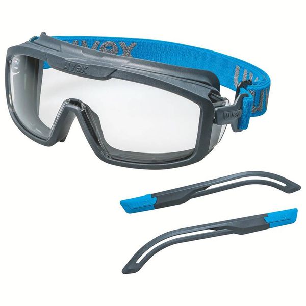 Uvex i-guard+ 9143300 Vollsichtbrille Grau, Blau