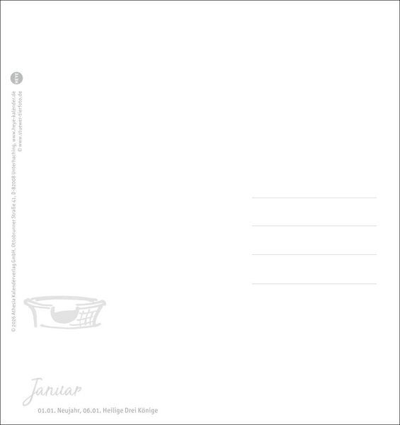 Produktbild: Dackel Postkartenkalender 2027