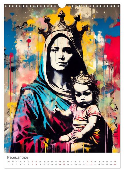 Produktbild: STREETART Neu Erleben Ein KI-Kunstkalender (Wandkalender 2026 DIN A3 hoch), CALVENDO Monatskalender