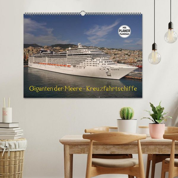 Produktbild: Giganten der Meere - Kreuzfahrtschiffe (Wandkalender 2026 DIN A2 quer), CALVENDO Monatskalender
