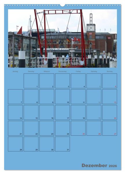 Produktbild: Rund um die Kieler F&ouml;rde / Planer (Wandkalender 2026 DIN A2 hoch), CALVENDO Monatskalender