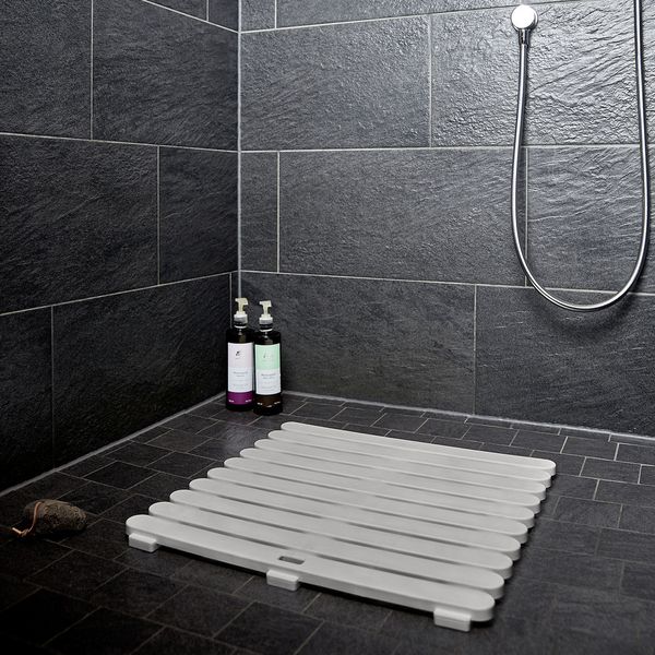 Produktbild: Duschrost Mod. Indoor & Outdoor Taupe, aus stabilem Kunststoff