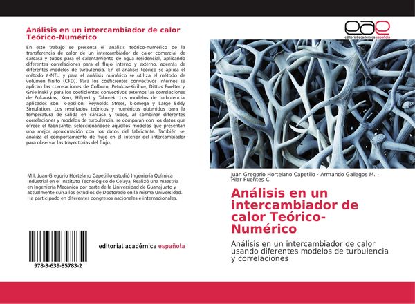 Produktbild: An&aacute;lisis en un intercambiador de calor Te&oacute;rico-Num&eacute;rico