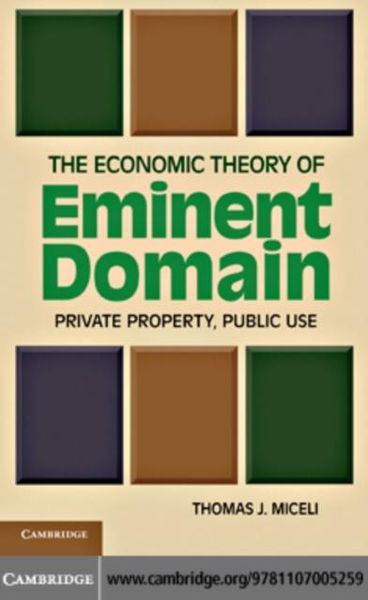 Produktbild: Economic Theory of Eminent Domain