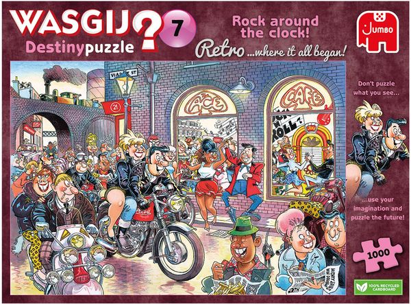 Jumbo Spiele - Wasgij Retro Destiny 7 - Rock around the Clock! 1000 Teile